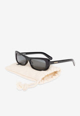 Jacquemus Rectangular Logo Sunglasses Gray JAC55 0-C1SUN
