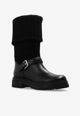Gianvito Rossi Thurso Leather Mid-Calf Boots Black G80118 20GOM-CKHNENE