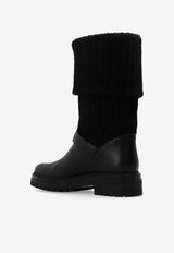 Gianvito Rossi Thurso Leather Mid-Calf Boots Black G80118 20GOM-CKHNENE