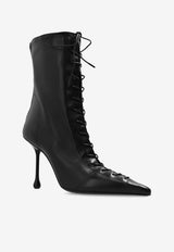Jimmy Choo Scarlett 95 Nappa Leather Ankle Boots Black SCARLETT AB 95 NAP-BLACK