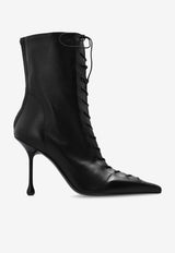 Jimmy Choo Scarlett 95 Nappa Leather Ankle Boots Black SCARLETT AB 95 NAP-BLACK