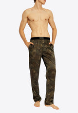 Tom Ford Silk Military Camo Pajama Pants Green T4H201550 0-309