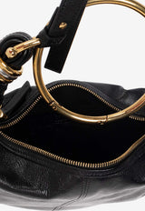 Chloé Small Bracelet Leather Handbag Black CHC24AS611 N72-001