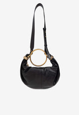 Chloé Small Bracelet Leather Handbag Black CHC24AS611 N72-001