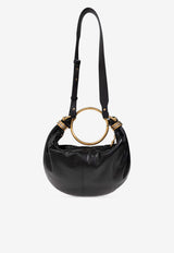 Chloé Small Bracelet Leather Handbag Black CHC24AS611 N72-001