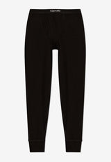 Tom Ford Brand Logo Long Johns Black T4LM11040 0-002