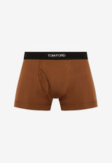 Tom Ford Logo Waistband Boxers Brown T4LC31040 0-216