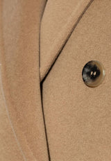 Max Mara Rebus Double-Breasted Wool Coat Beige REBUS 2421086011-001