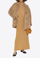 Max Mara Rebus Double-Breasted Wool Coat Beige REBUS 2421086011-001