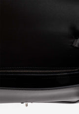 Max Mara Bianca Leather Clutch Bag Black BIANCACLUTCH 2424516032-001