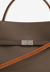 Tory Burch Lee Radziwill Leather Shoulder Bag Brown 158716 0-250
