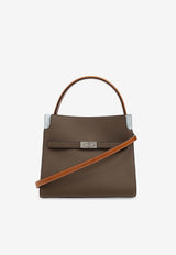 Tory Burch Lee Radziwill Leather Shoulder Bag Brown 158716 0-250