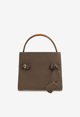 Tory Burch Lee Radziwill Leather Shoulder Bag Brown 158716 0-250