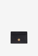 Versace Medusa Biggie Cardholder in Calf Leather Black DPN2467 1A10544-1B00V