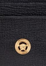 Versace Medusa Biggie Cardholder in Calf Leather Black DPN2467 1A10544-1B00V