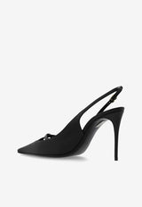 Dolce & Gabbana Mun 90 Slingback Pumps in Nappa Leather Black CG0823 A1953-80999
