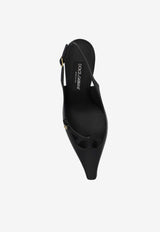 Dolce & Gabbana Mun 90 Slingback Pumps in Nappa Leather Black CG0823 A1953-80999
