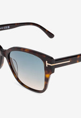 Tom Ford Elsa Cat-Eye Sunglasses Gray FT1108 0-5552P