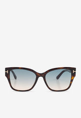 Tom Ford Elsa Cat-Eye Sunglasses Gray FT1108 0-5552P