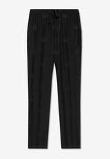 Dolce & Gabbana Silk Tailored Pants Black GVCRAT FJ1FM-N0000