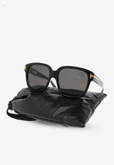 Tom Ford T Logo Square Sunglasses Gray FT1236 0-5801A