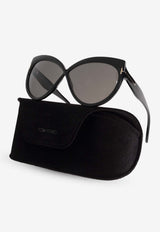 Tom Ford Beatrice Butterfly Sunglasses Gray FT1196 0-6501A