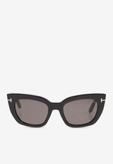 Tom Ford Athena Cat-Eye Sunglasses Gray FT1190 0-5301A