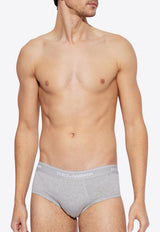 Dolce & Gabbana Logo Waistband Briefs - Set of 2 Gray M9C05J ONN95-S8290