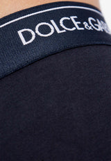 Dolce & Gabbana Logo Waistband Briefs - Set of 2 Navy M9C05J ONN95-B9680