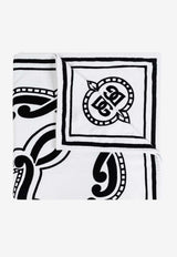 Dolce & Gabbana Bandana Print Bath Towel White M0A00T II7FW-HA9RB