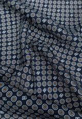 Dolce & Gabbana Printed Silk Scarf Navy GQ368E G0WU2-X0800