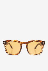 Tom Ford Dax Square Sunglasses Brown FT0751 0-5053E