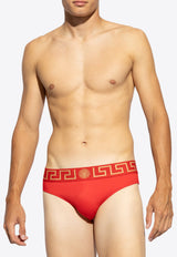 Versace Medusa Greca Swimming Briefs Red ABU01025 1A11119-A9X2