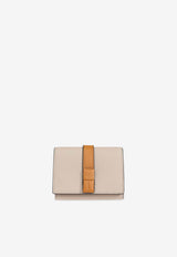 Loewe Grained Leather Tri-Fold Wallet Beige C660TR2X03 0-LIGHT OAT HONEY