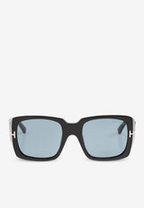 Tom Ford Ryder Square Sunglasses Blue FT1035 0-5101V