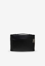 Dolce & Gabbana Logo Plaque Leather Vanity Bag Black BT3339 AV956-80999