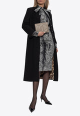 Dolce & Gabbana Fur Print Charmeuse Silk Shirt Gray F5T19T FSA71-HI3VQ