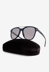 Tom Ford Damian Rounded Sunglasses Gray FT1098 0-5490C