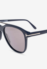 Tom Ford Damian Rounded Sunglasses Gray FT1098 0-5490C