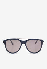 Tom Ford Damian Rounded Sunglasses Gray FT1098 0-5490C