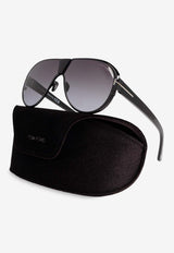 Tom Ford Vincenzo Aviator Sunglasses Gray FT1072 0-6401B