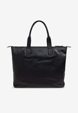 Dolce & Gabbana Medium Adamo Calf Leather Tote Bag Black BM2375 A6E48-80999
