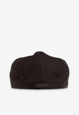 Dolce & Gabbana Linen Flat Beret Brown GH587A GJ061-M1348
