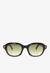 Tom Ford Logo Square Sunglasses Green FT1147-D 0-5152P