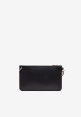 Dolce & Gabbana Logo Print Leather Pouch Bag Black BP3343 A6E48-80999