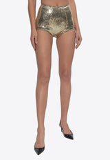 Dolce & Gabbana High-Waist Sequined Briefs Gold O2B30T ON05C-S0997