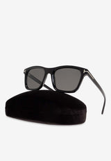 Tom Ford Barron Square Sunglasses Gray FT1179 0-5401D