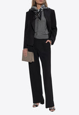 Dolce & Gabbana Silk Button-Up Cardigan Gray FXV78Z JBSKY-N0093
