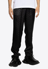 Dolce & Gabbana Monogram Jacquard Silk Pants Black GVCRAT FJ1JY-N0000