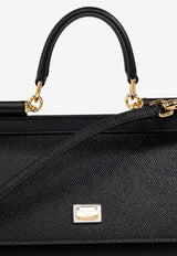 Dolce & Gabbana Small Sicily Leather Handbag Black BB6003 B1001-80999